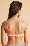 Zivame Push Up Wired Medium Coverage Bra-Yellow — thumbnail 2