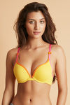 Zivame Push Up Wired Medium Coverage Bra-Yellow — thumbnail 4