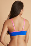 Zivame Color Pop Padded Wired Medium Coverage T-Shirt Bra-Navy Blue — thumbnail 2