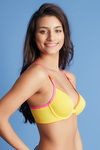Zivame Color Pop Padded Wired Medium Coverage T-Shirt Bra-Yellow — thumbnail 3
