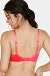 Zivame Soft n Sheen Padded Wired 3/4th Coverage T-Shirt Bra - Pink — thumbnail 2
