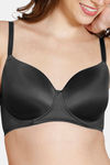 Zivame Soft n Sheen Padded Non Wired 3/4th Coverage T-Shirt Bra - Black — thumbnail 6