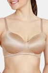 Zivame Soft n Sheen Padded Non Wired 3/4Th Coverage T-Shirt Bra - Roebuck Nude — thumbnail 5