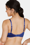 Zivame Soft n Sheen Padded Non Wired 3/4Th Coverage T-Shirt Bra - Sodalite Blue — thumbnail 3