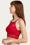 Zivame Made To Layer Double Layered Non Wired Low Coverage Bralette -Ski Patrol Maroon — thumbnail 2