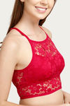 Zivame Made To Layer Double Layered Non Wired Low Coverage Bralette -Ski Patrol Maroon — thumbnail 5