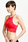 Zivame Made To Layer Longline Bralette-Red — thumbnail 2