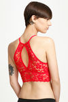 Zivame Made To Layer Longline Bralette-Red — thumbnail 3