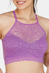 Zivame Made To Layer Double Layered Non Wired Full Coverage Bralette -Dewberry Wine — thumbnail 4