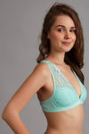 Zivame Double Layered Non Wired 3/4th Coverage Bralette -Aqua — thumbnail 3