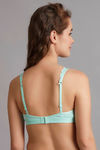 Zivame Double Layered Non Wired 3/4th Coverage Bralette -Aqua — thumbnail 4