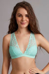 Zivame Double Layered Non Wired 3/4th Coverage Bralette -Aqua — thumbnail 5
