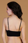 Zivame Teens Double Layered Non Wired 3/4th Coverage Bralette -Black — thumbnail 2