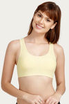 Rosaline Everyday Double Layered Non Wired 3/4th Coverage Bralette - Skin — thumbnail 1