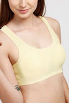 Rosaline Everyday Double Layered Non Wired 3/4th Coverage Bralette - Skin — thumbnail 5