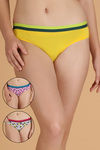 Zivame  Cotton Hipster Panty (Pack Of 3)- Multicolor — thumbnail 9
