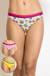 Zivame 3/4Th Coverage Bikini Panty (Pack Of 3)- Multicolor — thumbnail 1