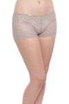 Zivame Super Soft Lace Kissed Boy-Short Brief- Salmon Rose — thumbnail 3