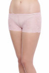 Zivame Super Soft Lace Kissed Boyshort Panty- Baby Pink — thumbnail 2