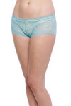 Zivame Super Soft Lace Kissed Boy-Short Brief- Sea Green — thumbnail 2