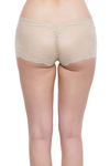 Zivame Super Soft Lace Kissed Boy-Short Brief- Skin — thumbnail 4