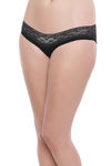 Zivame Super Soft Lace Kissed Hipster Brief- Black Dot Print — thumbnail 2