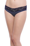 Zivame Super Soft Lace Kissed Hipster Brief-Navy Blue Dot — thumbnail 2