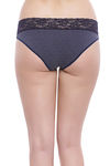 Zivame Super Soft Lace Kissed Hipster Brief-Navy Blue Dot — thumbnail 3