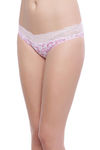 Zivame Super Soft Lace Kissed Hipster Brief- Pink Floral — thumbnail 2