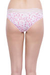 Zivame Super Soft Lace Kissed Hipster Brief- Pink Floral — thumbnail 3