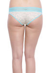 Zivame Super Soft Lace Kissed Hipster Brief- Blue — thumbnail 3