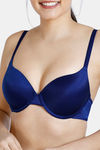 Zivame Soft n Sheen Push-Up Wired Medium Coverage T-Shirt Bra - Navy — thumbnail 4