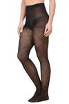 Zivame Checker Patterned Sheer Full Length PantyHose- Black — thumbnail 2