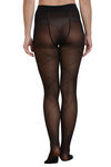 Zivame Checker Patterned Sheer Full Length PantyHose- Black — thumbnail 4
