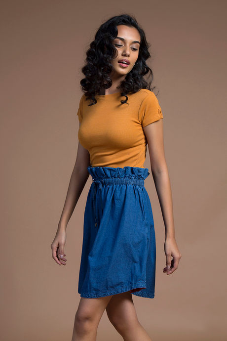 Zivame Soft Denim Skirt- Indigo — image 3