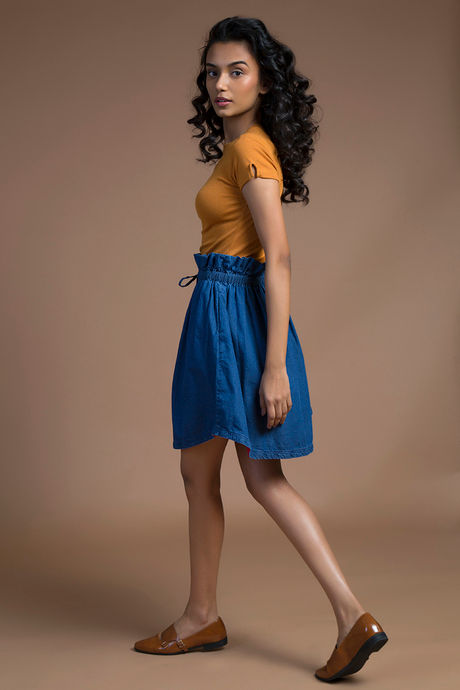 Zivame Soft Denim Skirt- Indigo — image 5