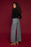 Zivame Flared Easy Fit Pants-Navy — thumbnail 2