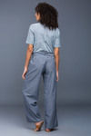 Zivame Stripe Paper Bag Palazzo Pant - Navy — thumbnail 2