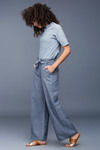 Zivame Stripe Paper Bag Palazzo Pant - Navy — thumbnail 4