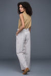 Zivame Stripes Paper bag palazzo Pant- Offwhite — thumbnail 3