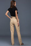 Zivame Chambray Paper Bag Waist Pants- Beige — thumbnail 4