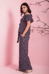 Zivame Flare Fit Casual Pants - Navy — thumbnail 3