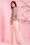 Zivame On The Go Pleated Flared Pants- Peach — thumbnail 2