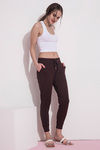 Zivame Joggers Snug Fit track pant- Brown — thumbnail 2