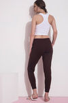 Zivame Joggers Snug Fit track pant- Brown — thumbnail 3