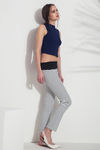 Zivame Striped Travel Leggings- Cream — thumbnail 4