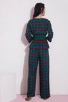 Zivame Floral Print Flared Swing Pant -Green  — thumbnail 4