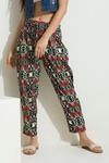 Zivame Abstract Print Tapered Pants- Green — thumbnail 4