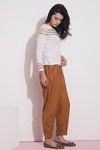 Zivame Trapered Fit Casaul Pant- Brown — thumbnail 2