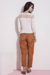Zivame Trapered Fit Casaul Pant- Brown — thumbnail 3